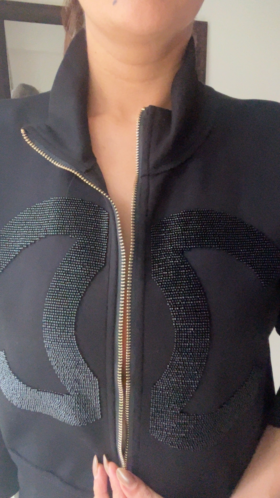 Cutwork Black Fall Lounge Set