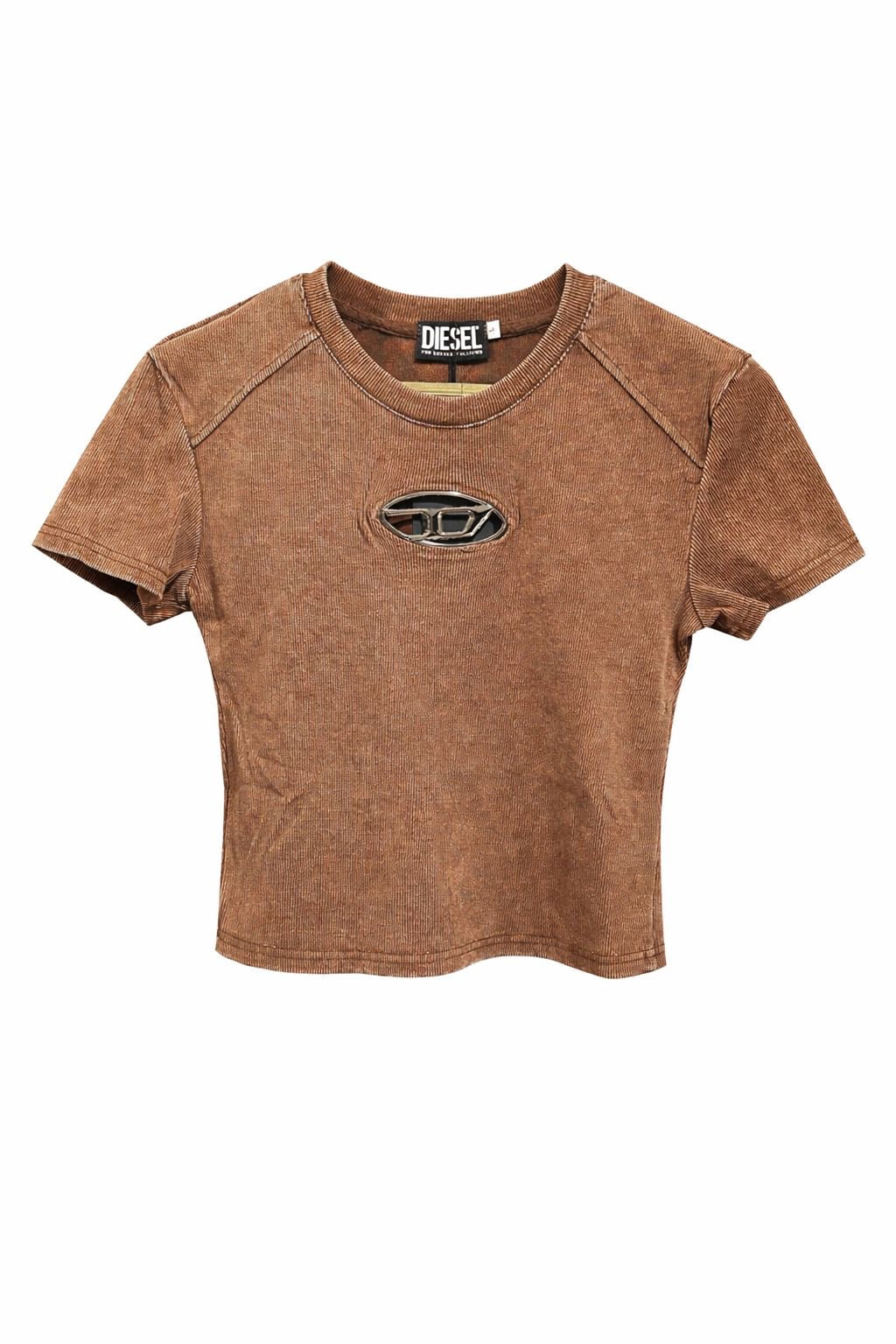 Metal Ribbed Short Tee