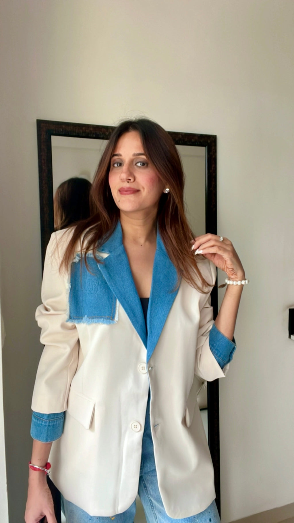 Denim Pocket Box Fall Coat