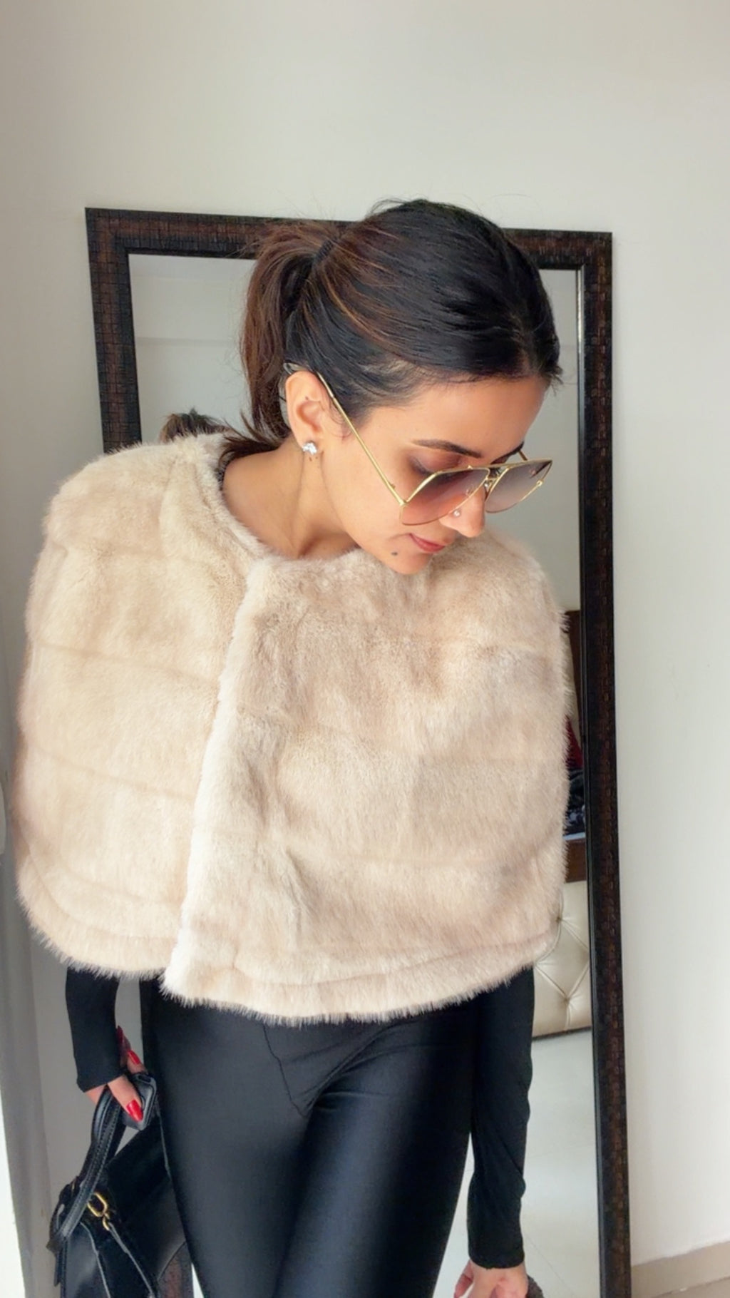 Luxe Faux Fur Fall Cape