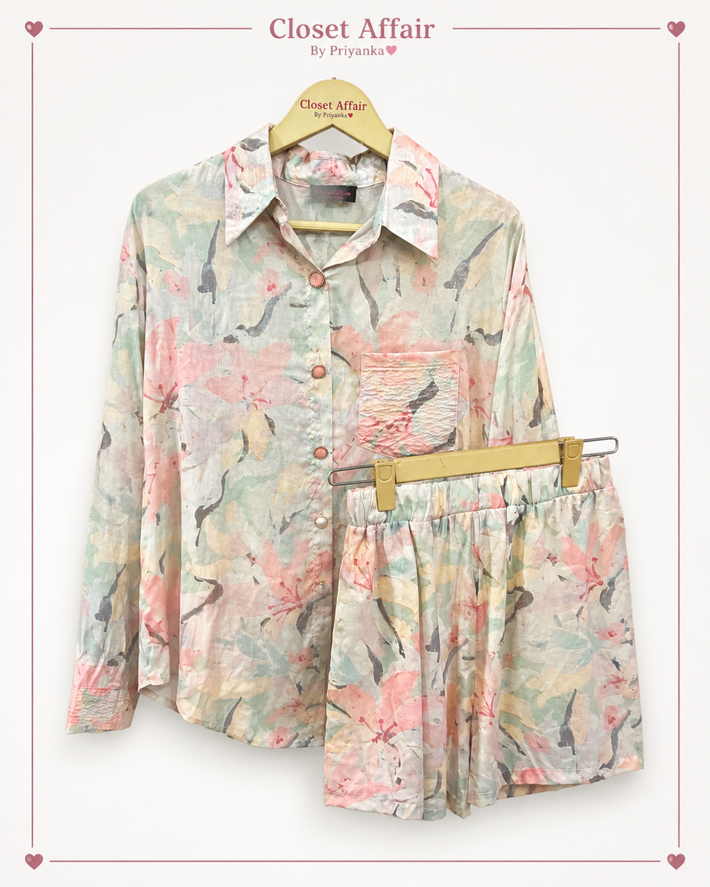 Sage Mosaic Printed Co-ord Set