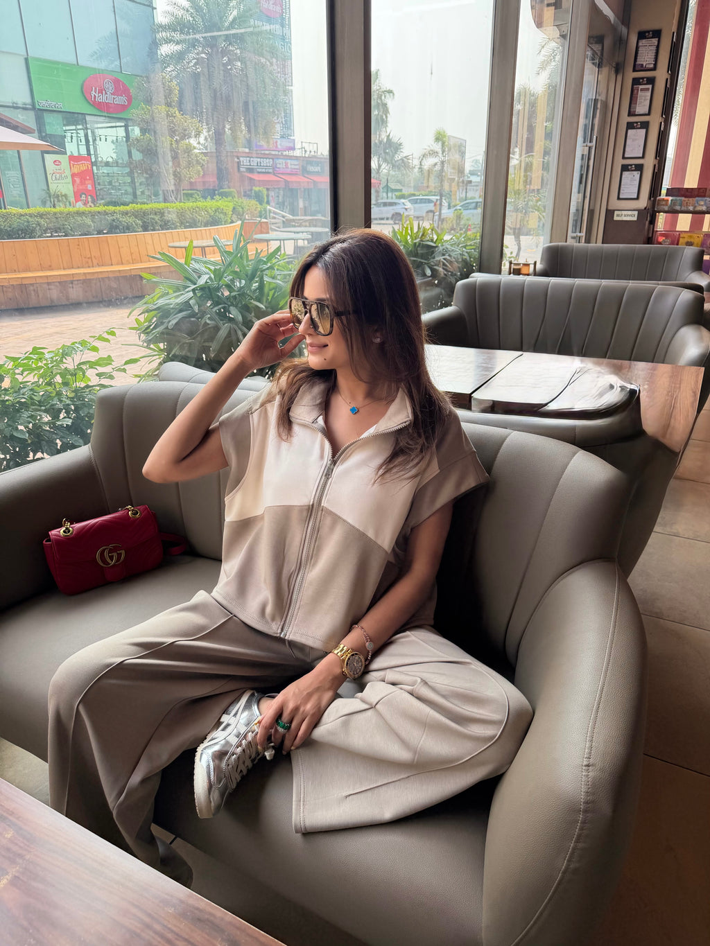 Relaxed Cap sleeves Lounge Set