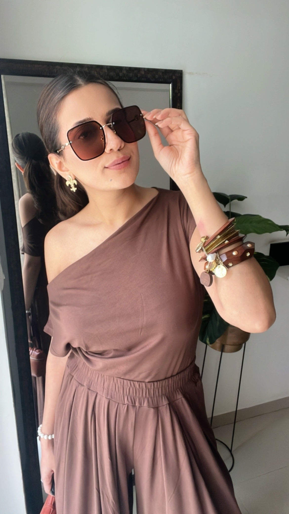 Monotone Off Shoulder Co-ord Set