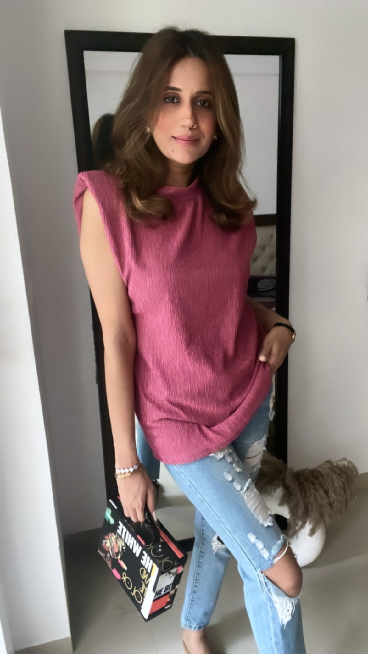Shoulder Padded Top
