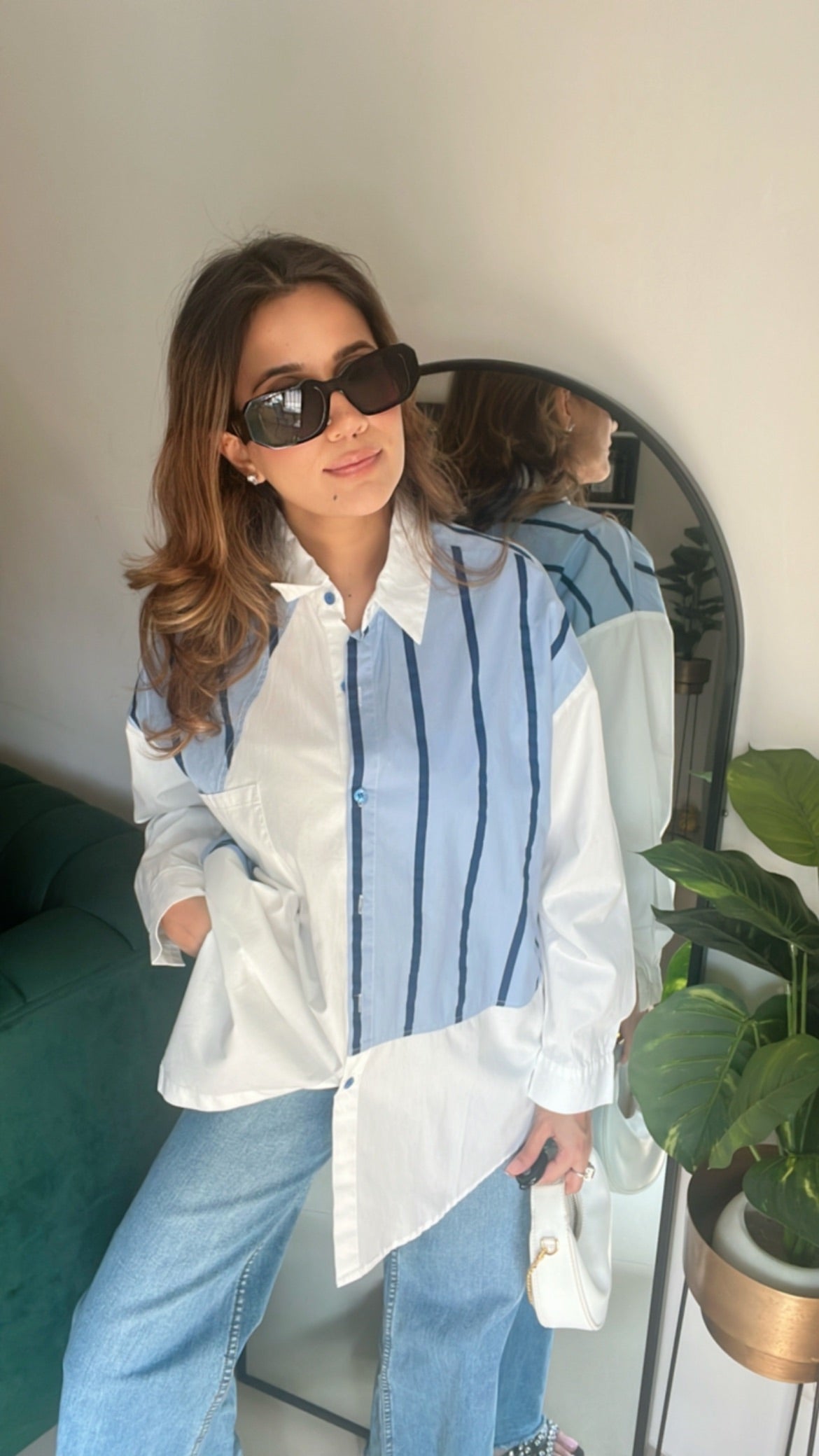 Stripe Detailed Poplin Shirt