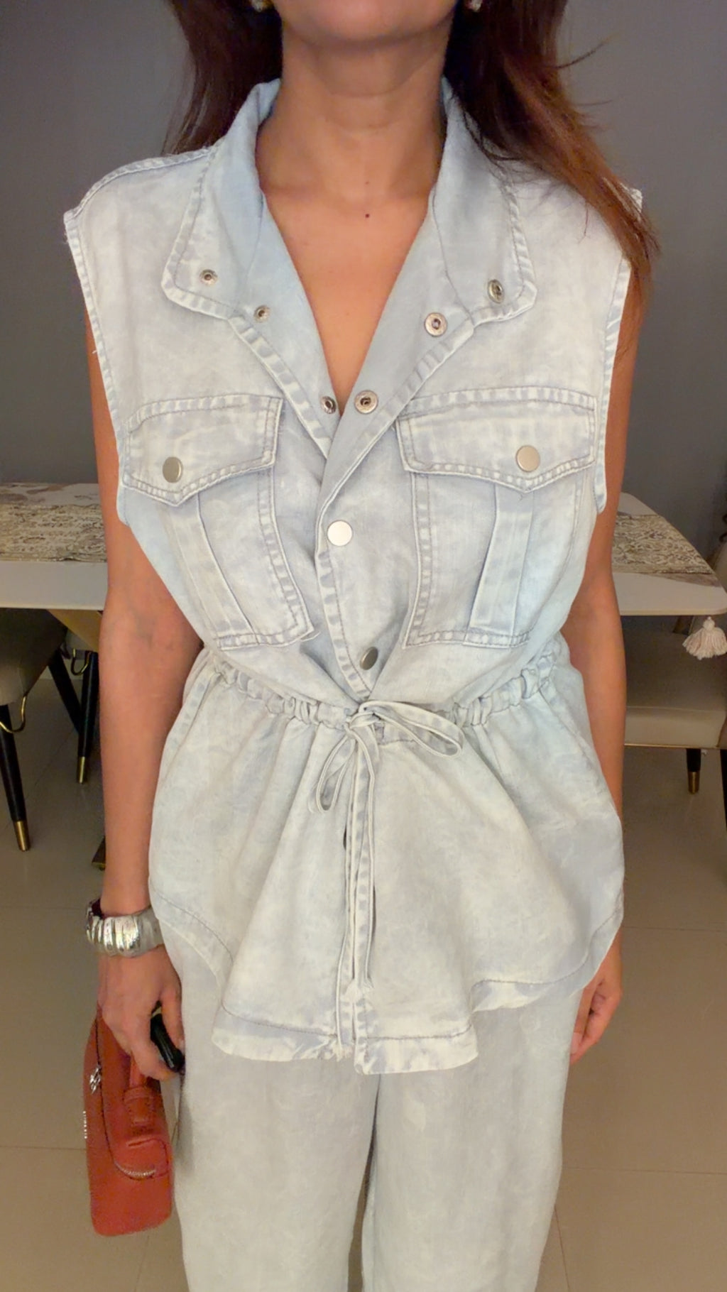 Utility Soft Denim Co-ord Set