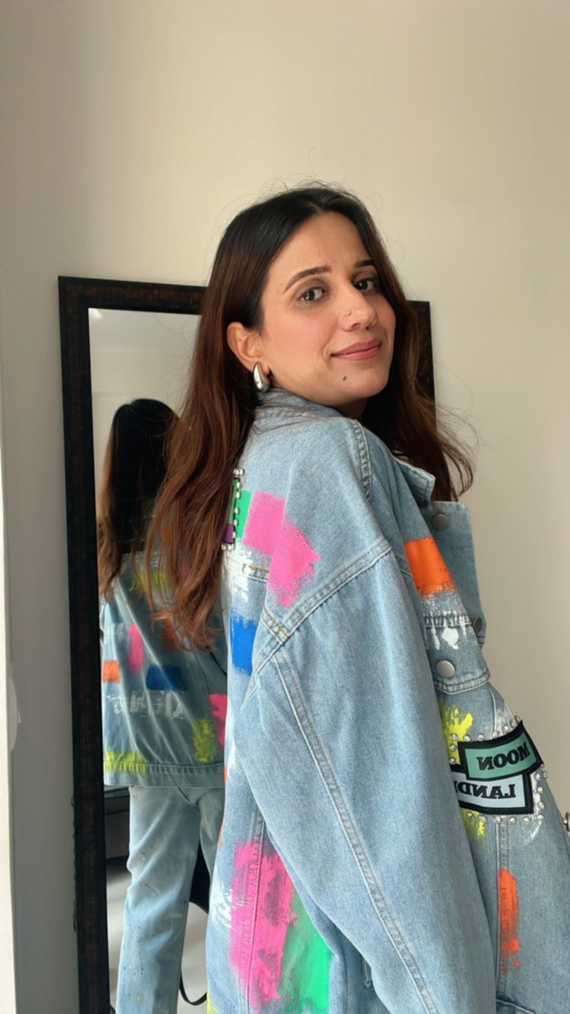 Classic Playful Denim Fall Jacket