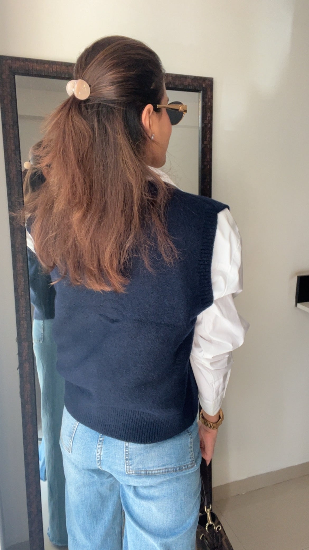 Buttoned Knit Fall Vest