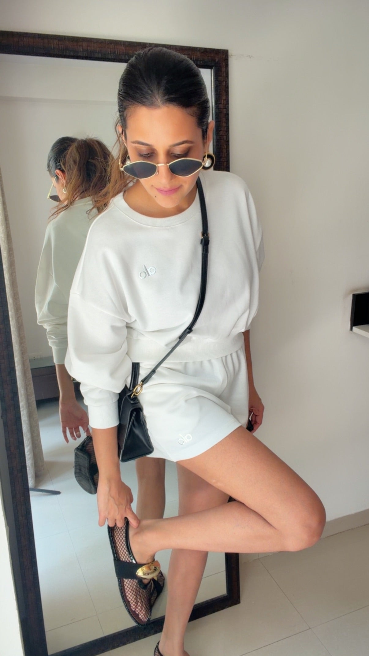 Washed Summer Sweatshirt & Shorts Set