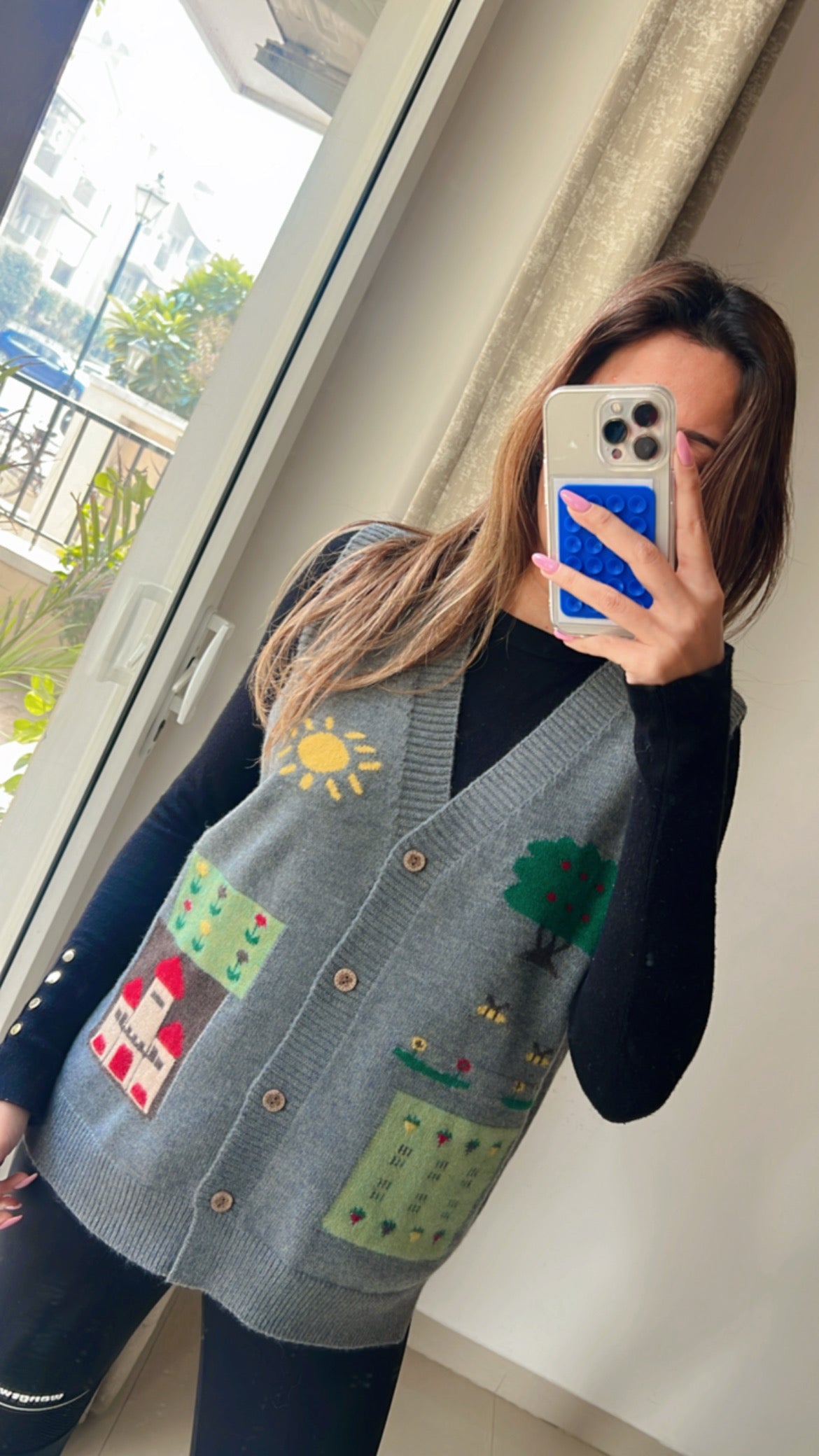 Knit Cut Sleeves Fall Vest