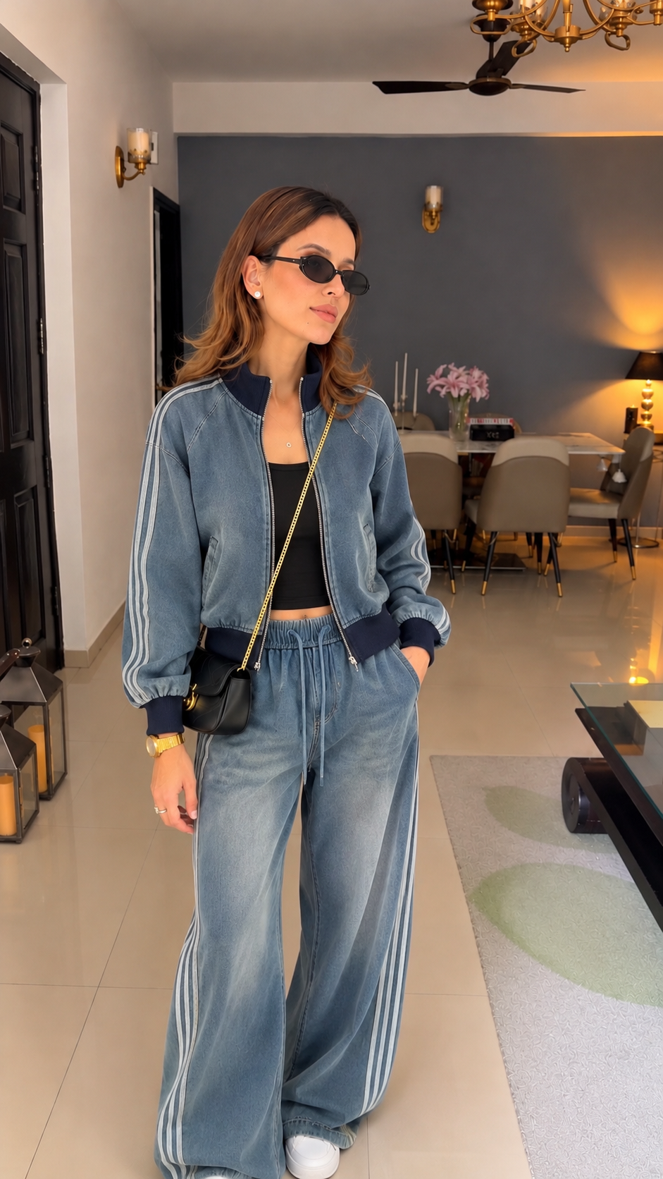 Denim lounge wear
