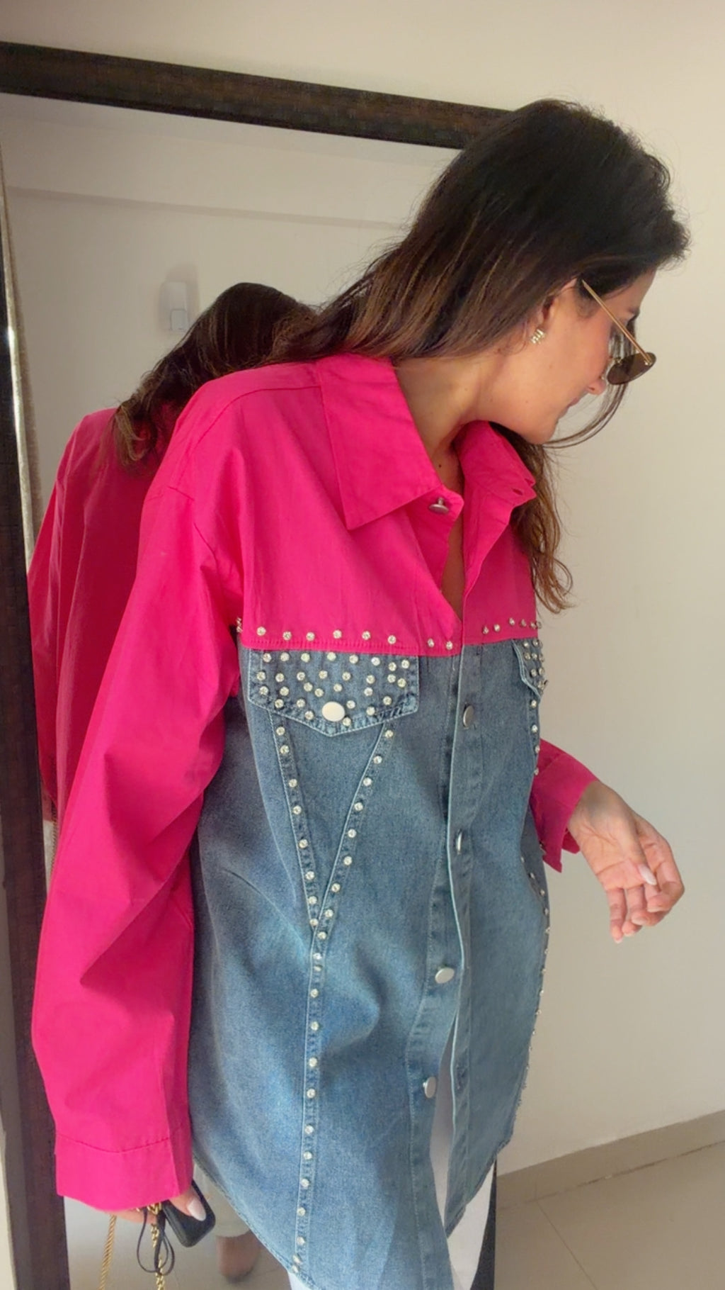 Studded Poplin Shirt
