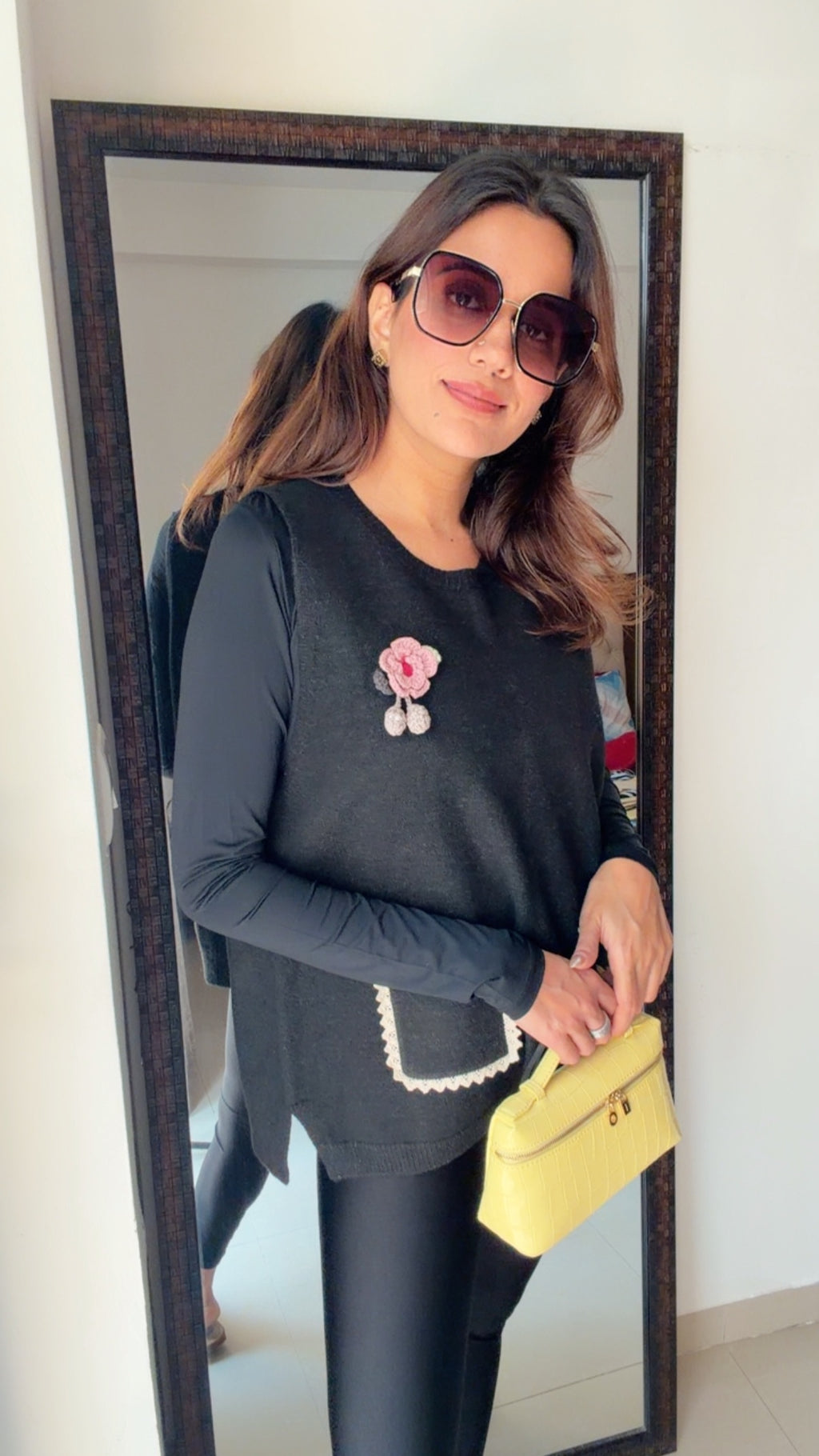 Buttoned Knit Fall Vest