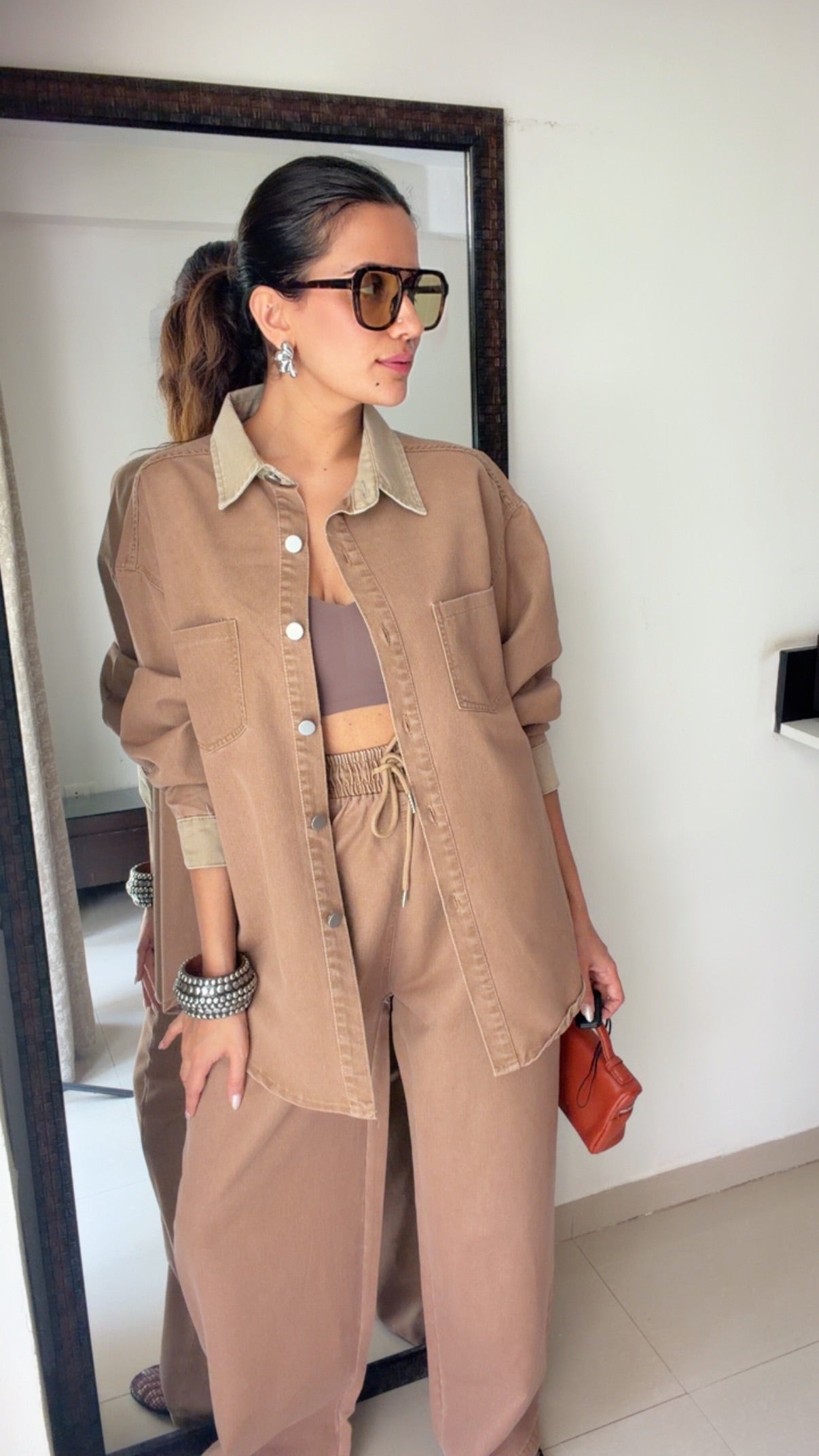 Brushed Denim Co-ord Set