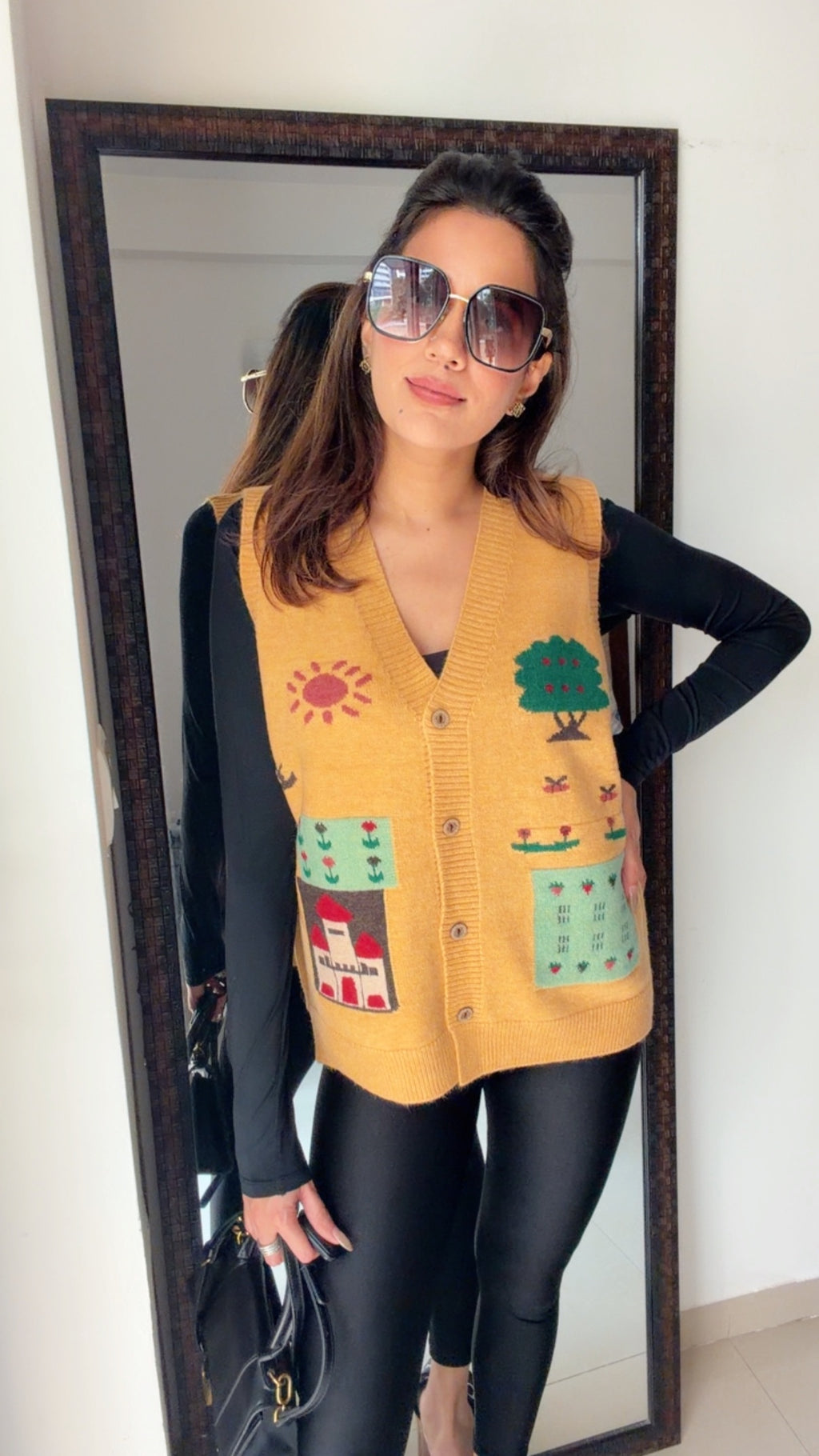 Festive Knit Fall Vest