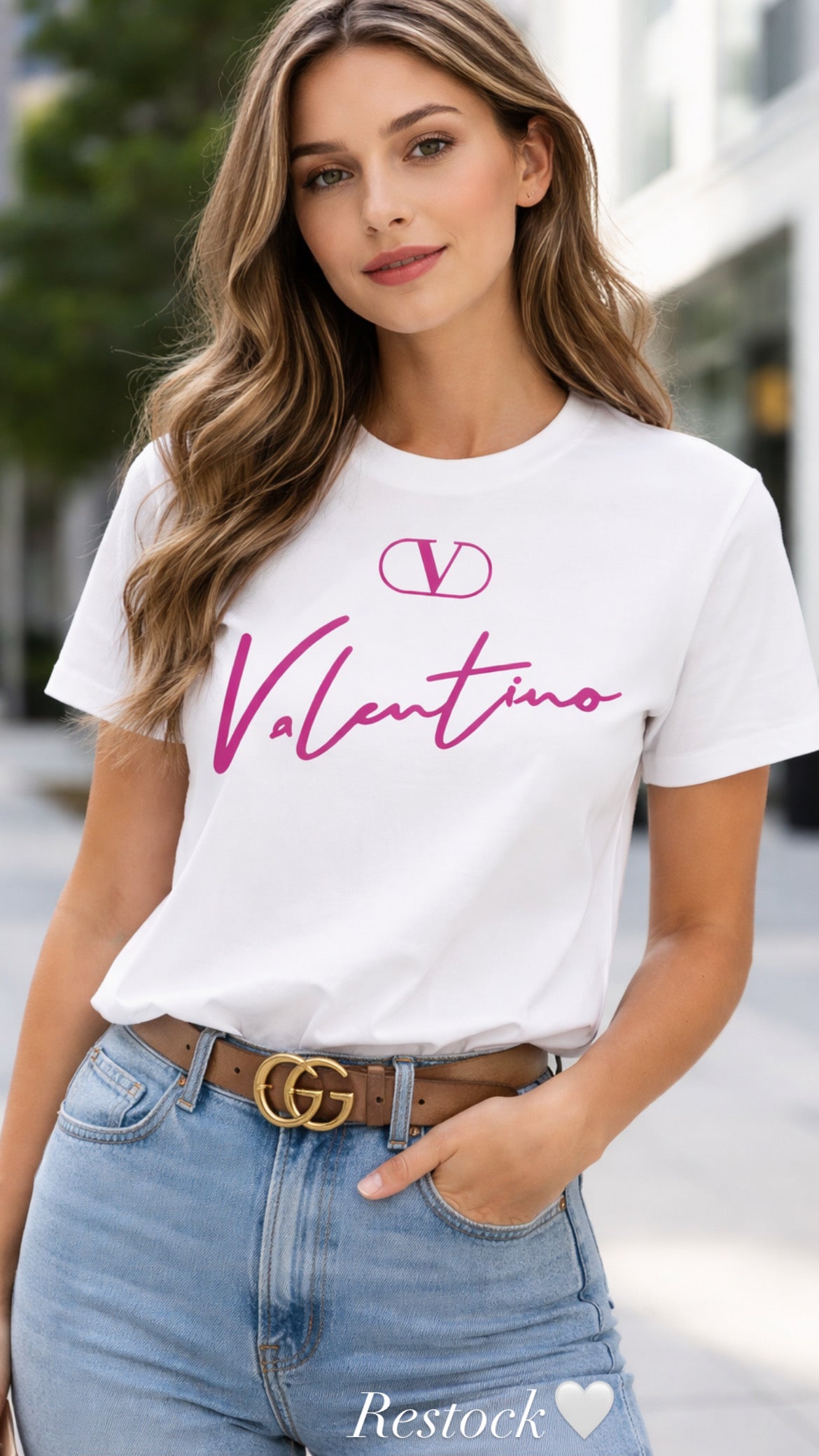 Pink Detailed Round Tee