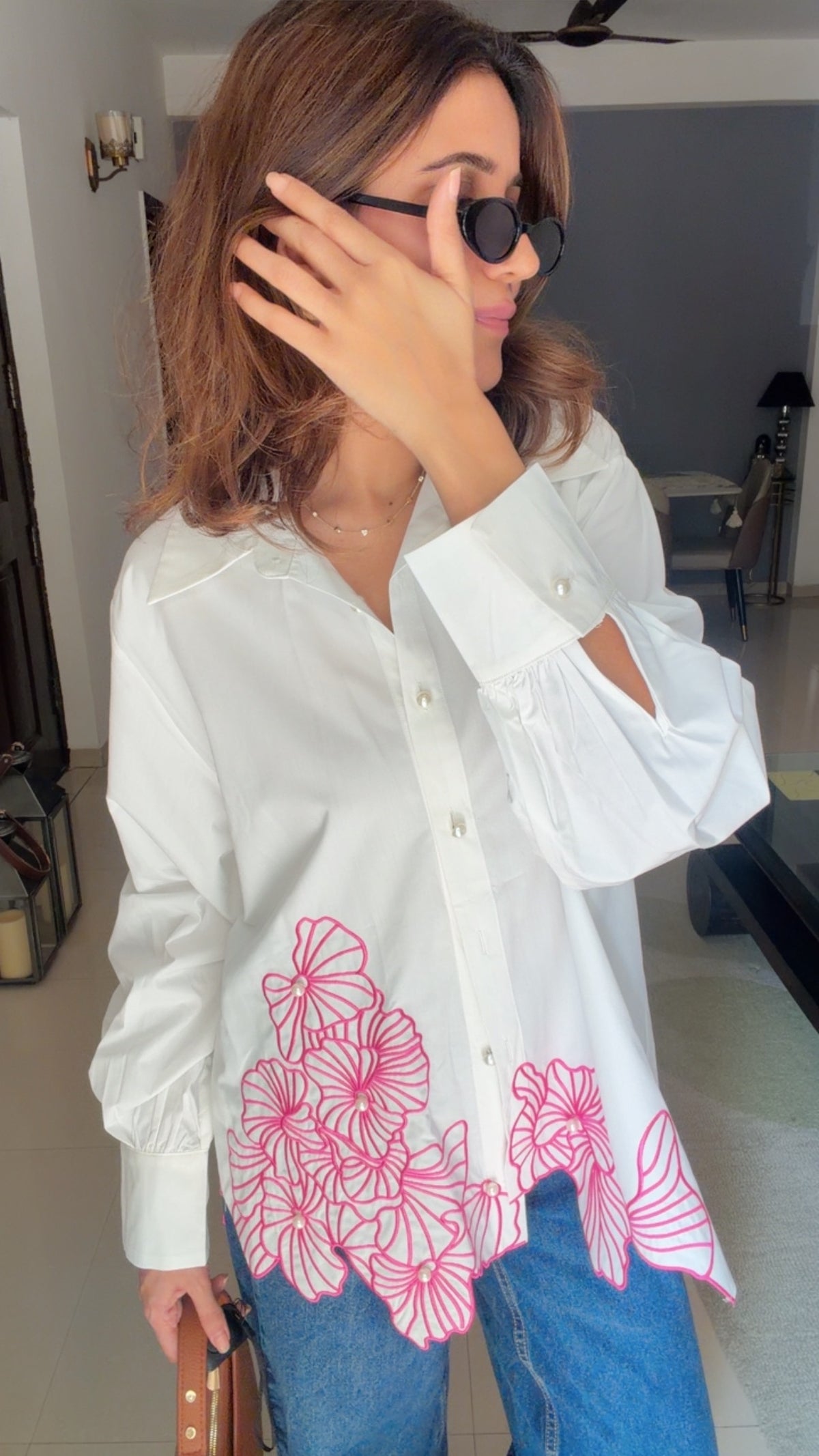 Petal Poetry Poplin Shirt