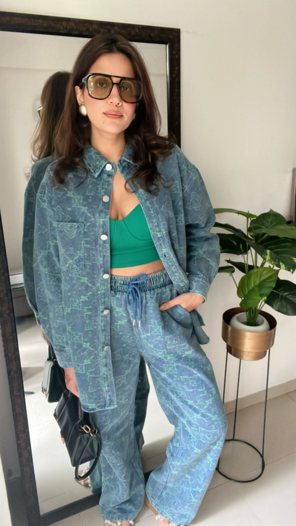 Denim Rustic Shirt and Relaxed Fit Co-ord