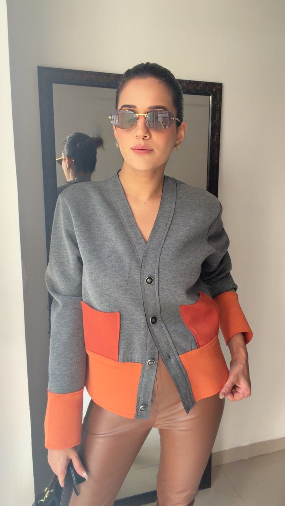 Colorblock Fall Cardigan