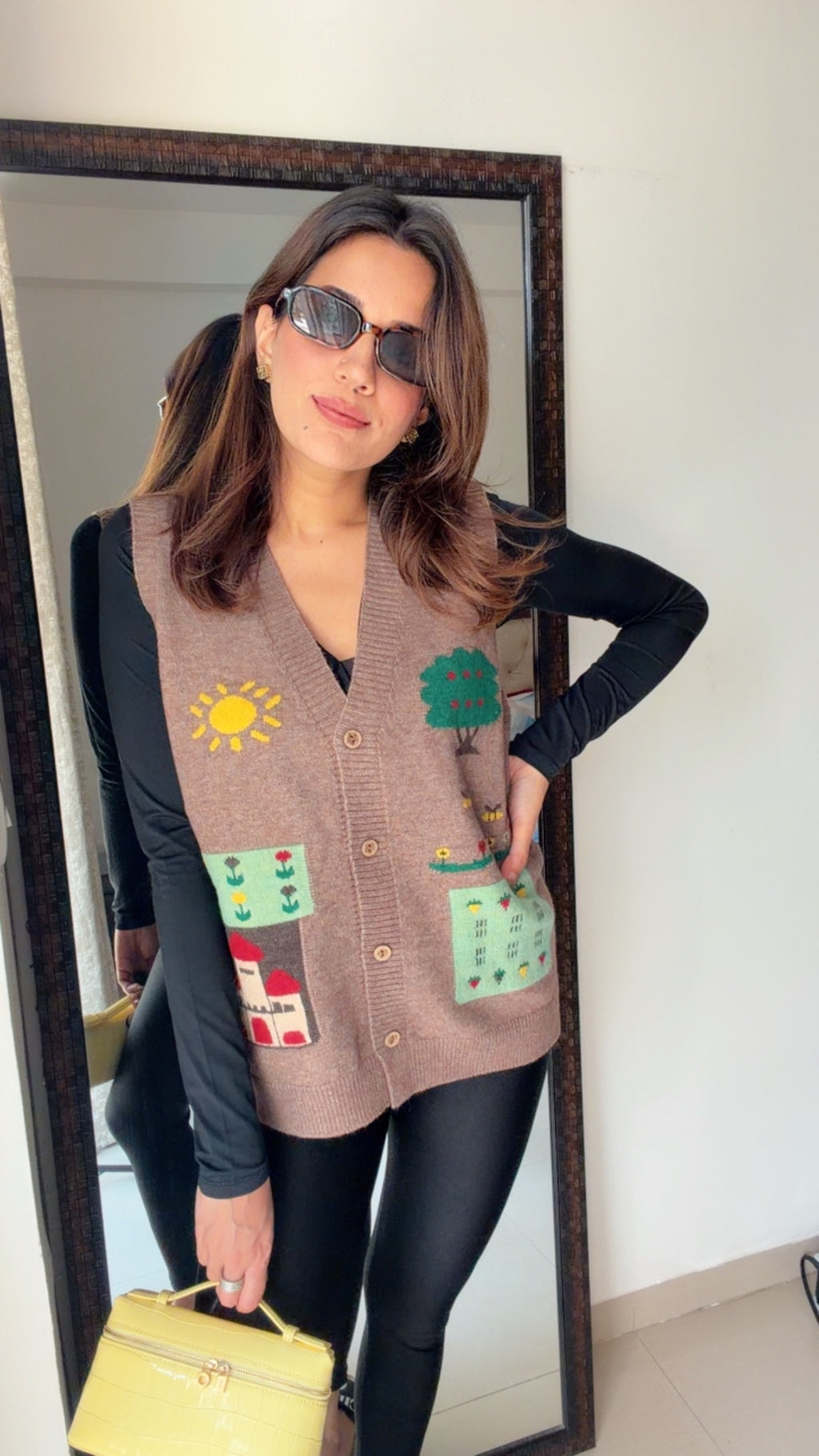 Festive Knit Fall Vest