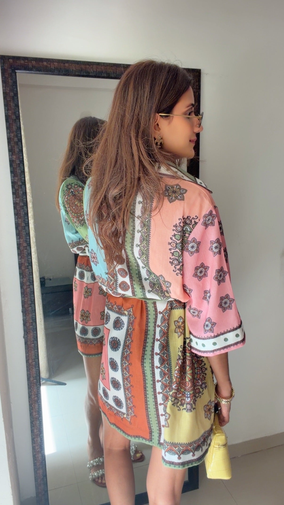 Boho Mosaic Printed Dress