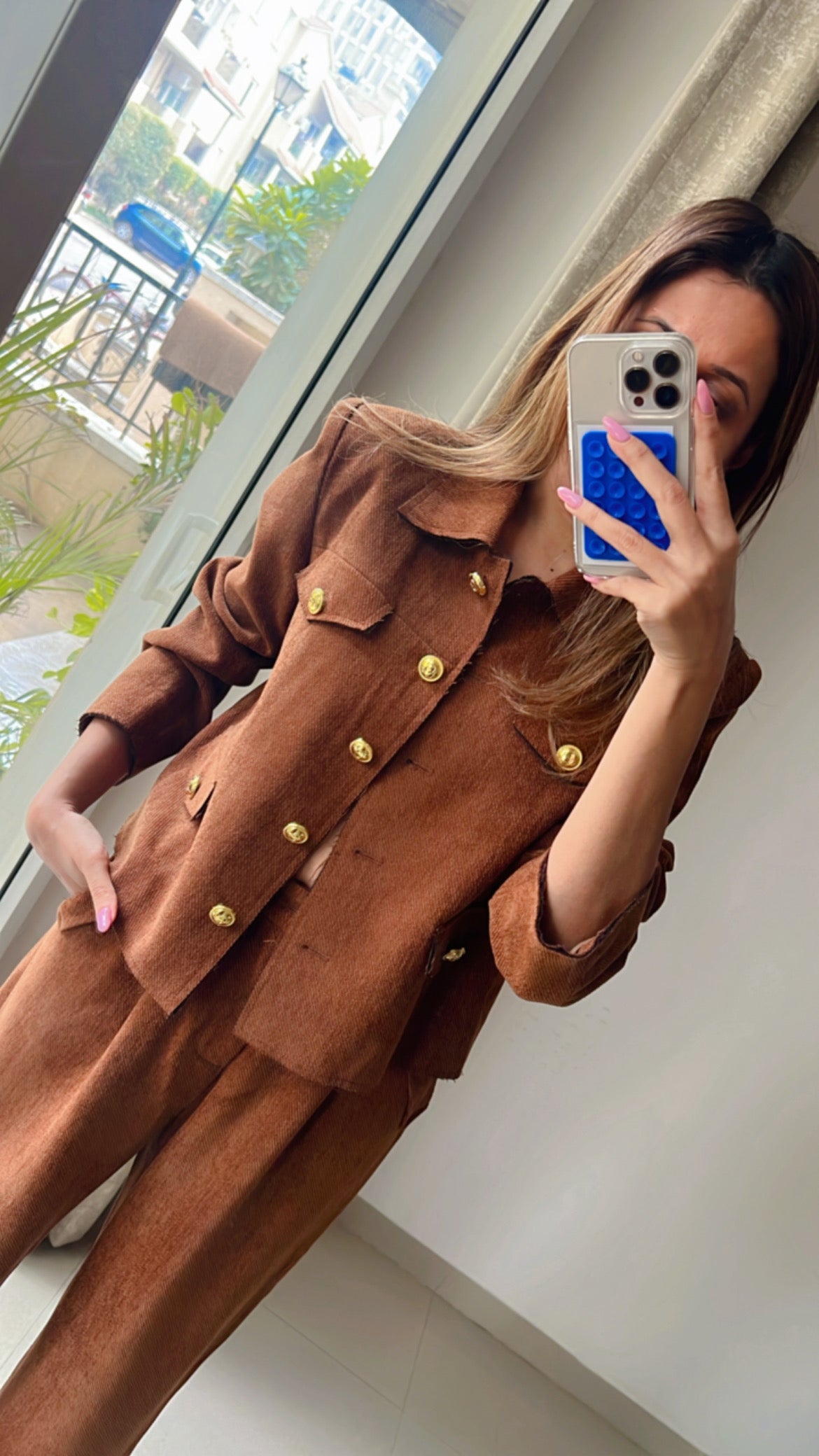 Suede Camel Fall Co-ord Set