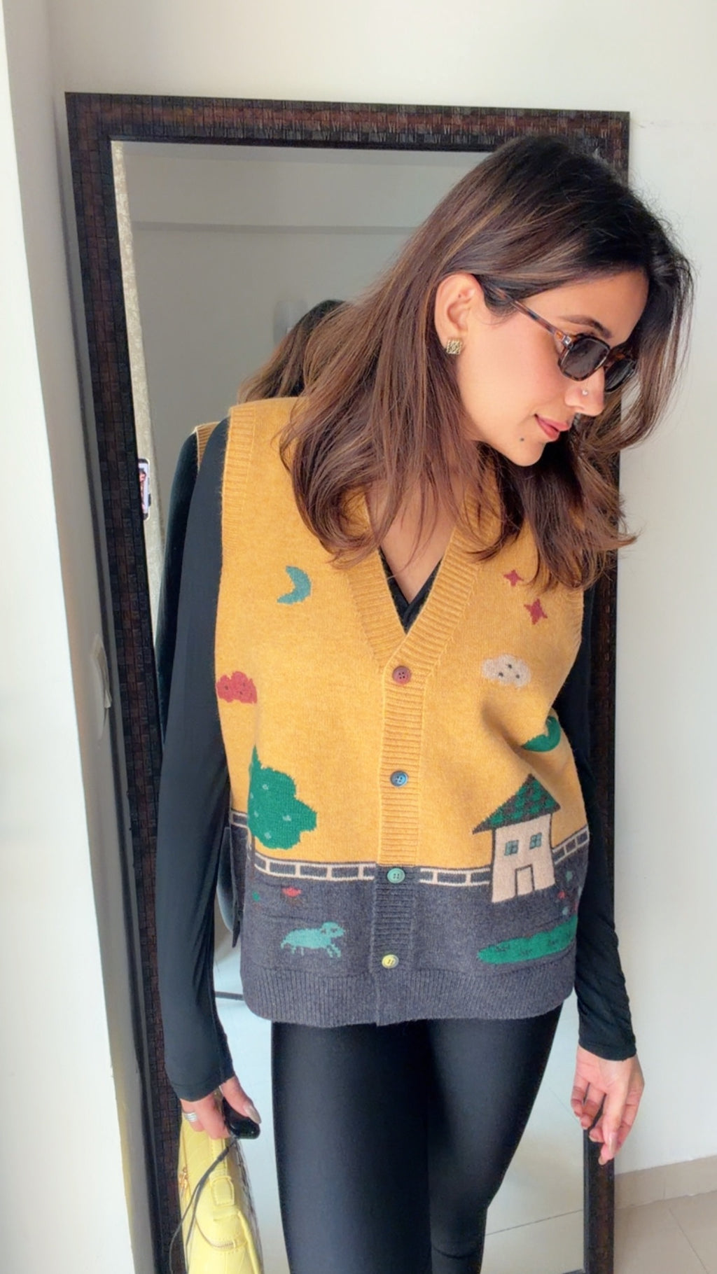 Festive Knit Fall Vest