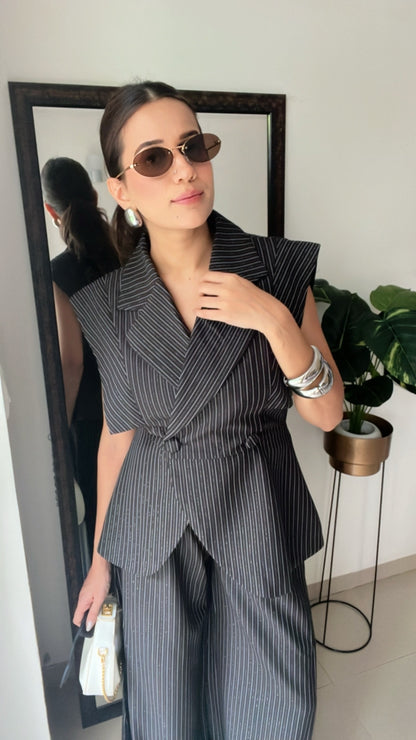 Double Breasted Pinstripe Co-ord