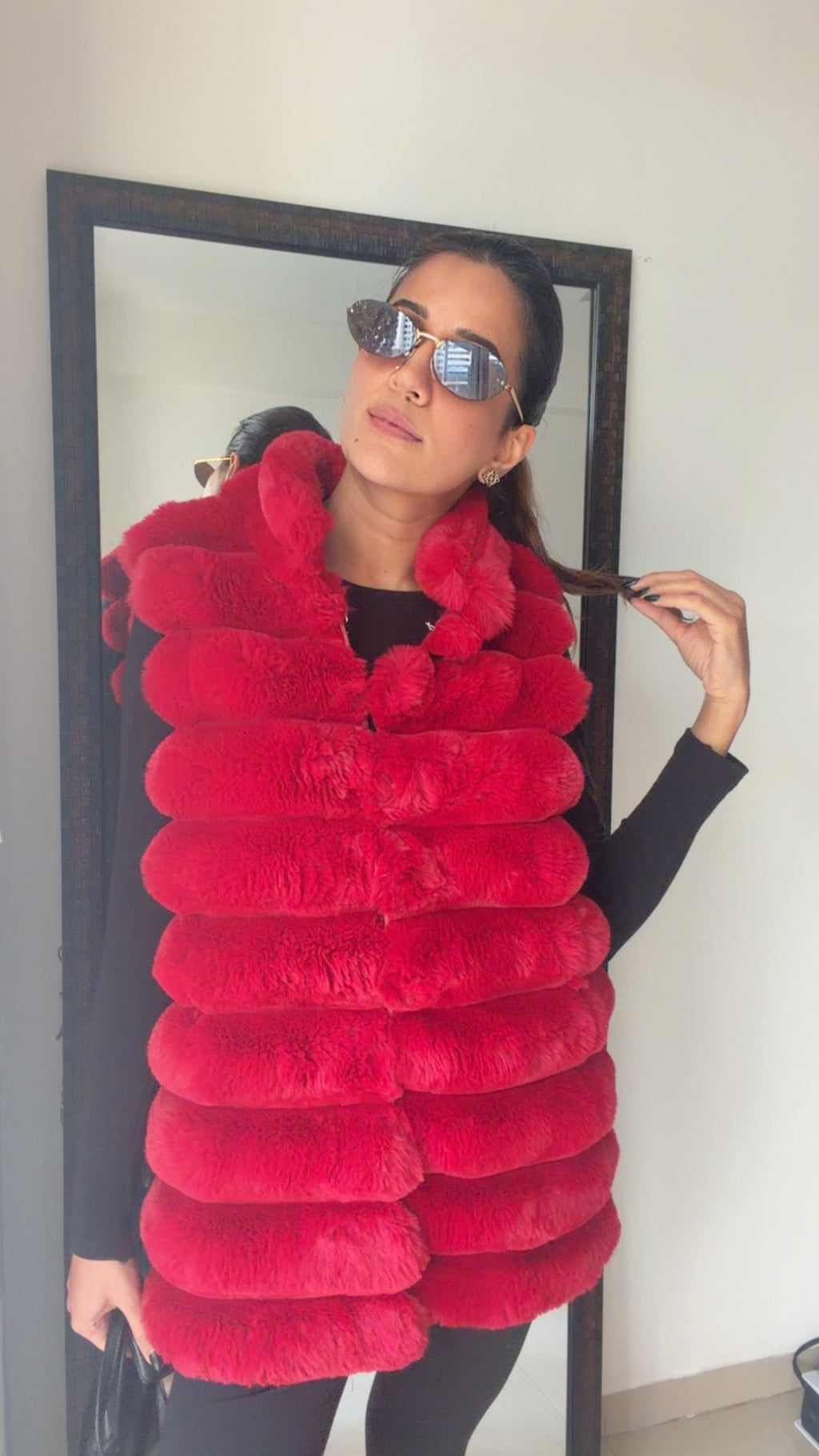 Luxe Bubble Faux Fur Fall Vest