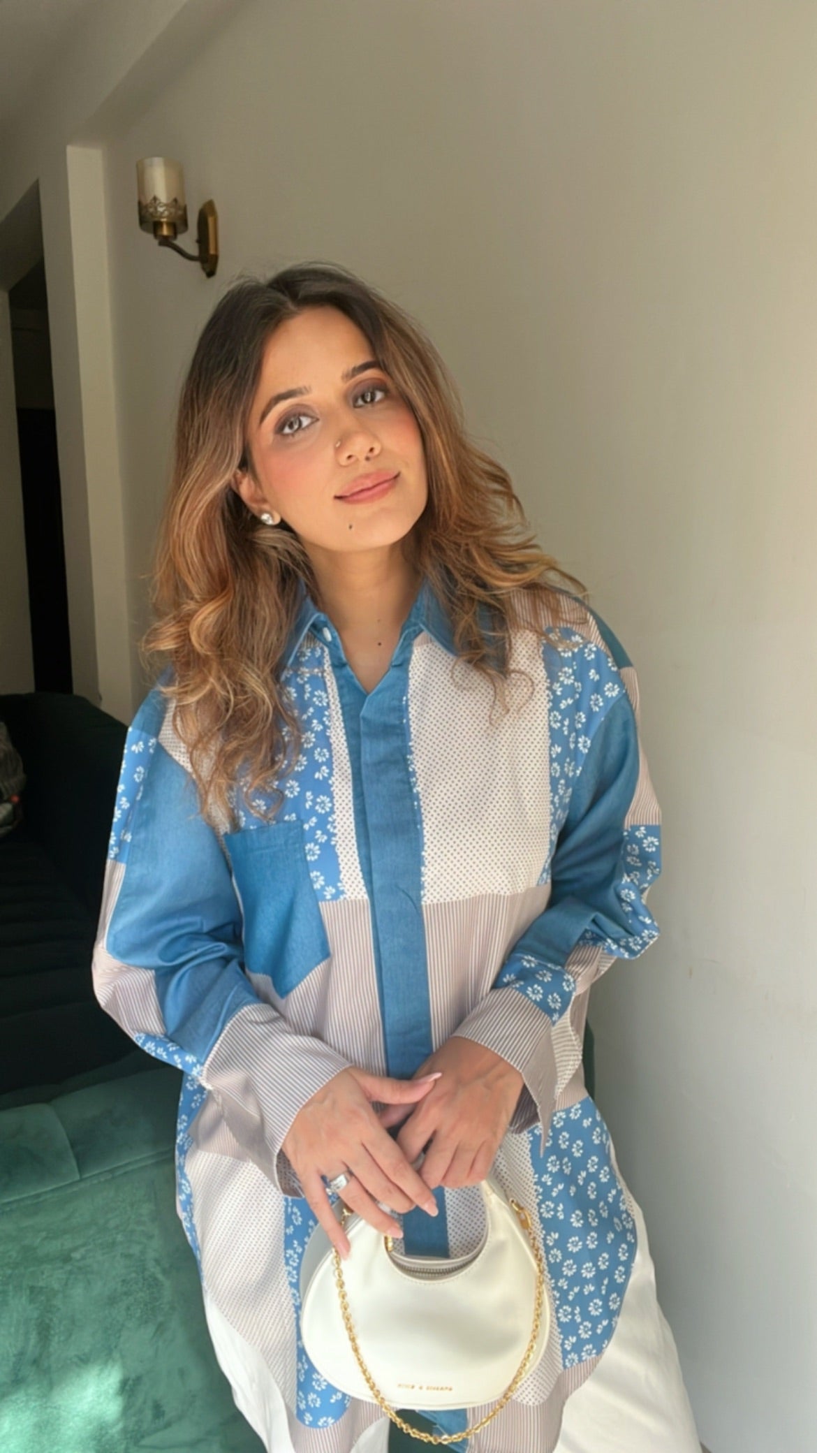 Print on Print Summer Poplin Shirt