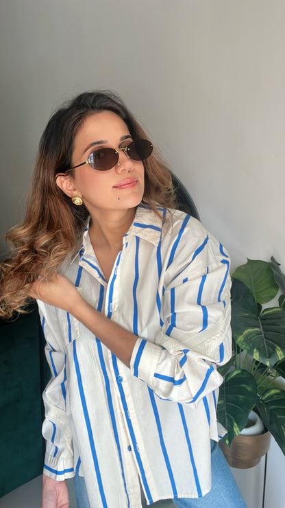 Poplin Lace detailed Shirt