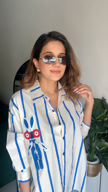 Graphic Poplin Stripe Shirt