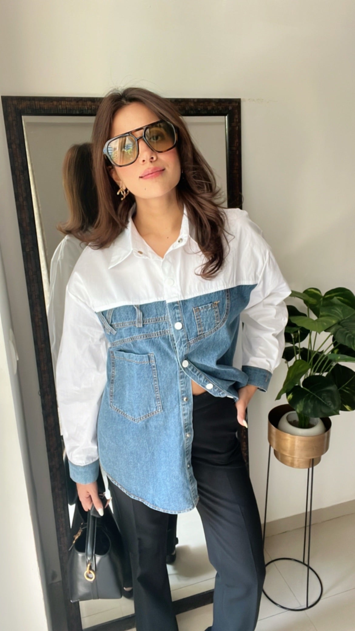 Denim Poplin Shirt