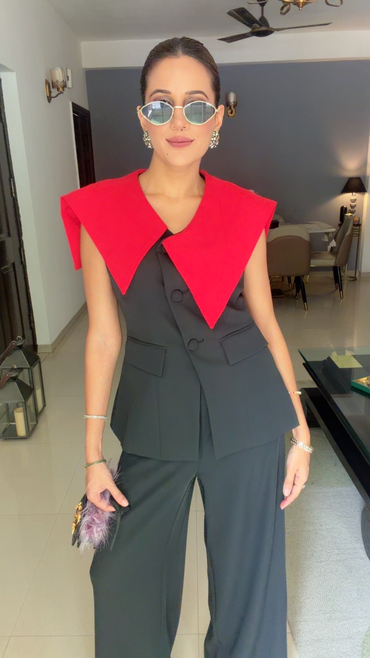Noir Collar Co-ord Set