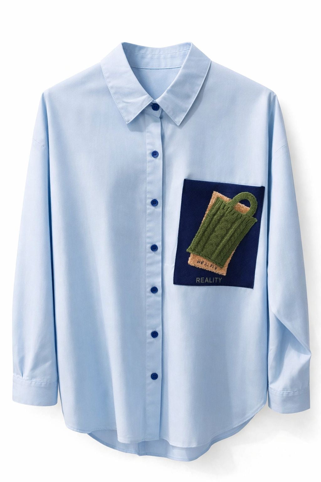 Knit Pocket Poplin Shirt