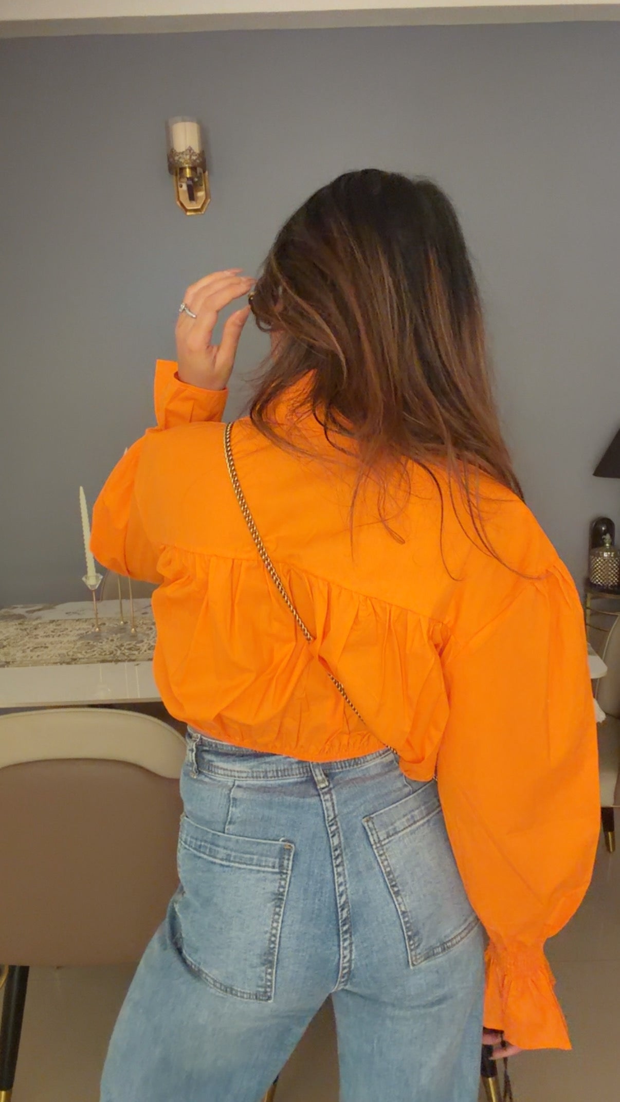 Crop Denim Corset Inspo Poplin Shirt