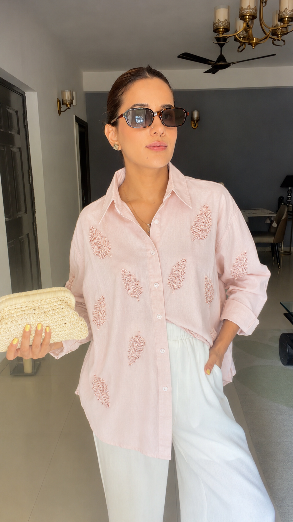Women’s Cotton Embroidered Shirt