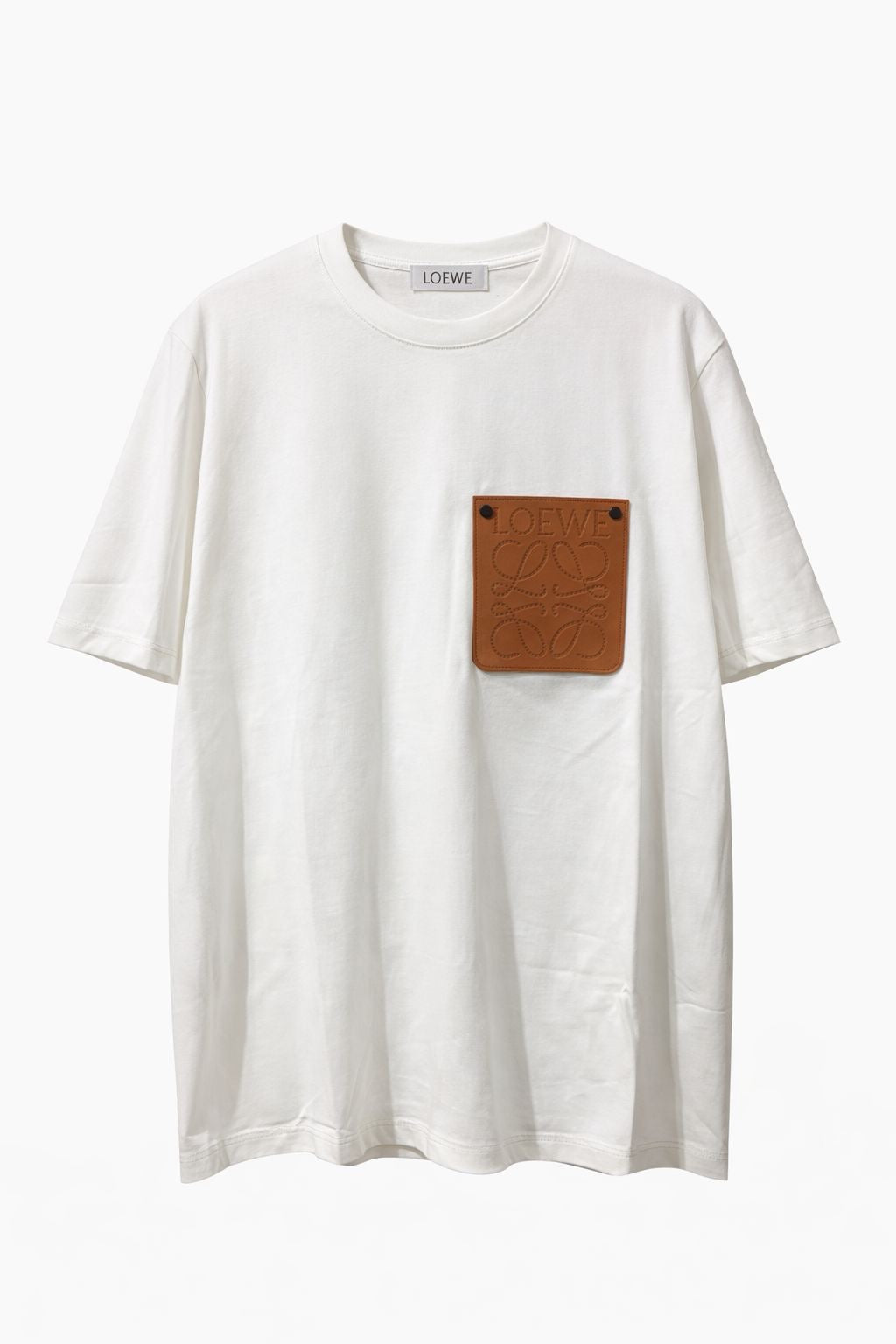 Faux Leather Detailed Tee