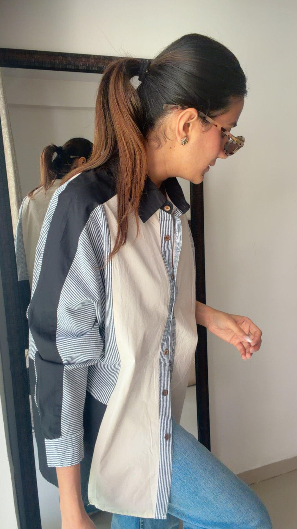 Dusted ColorBlock Poplin Shirt