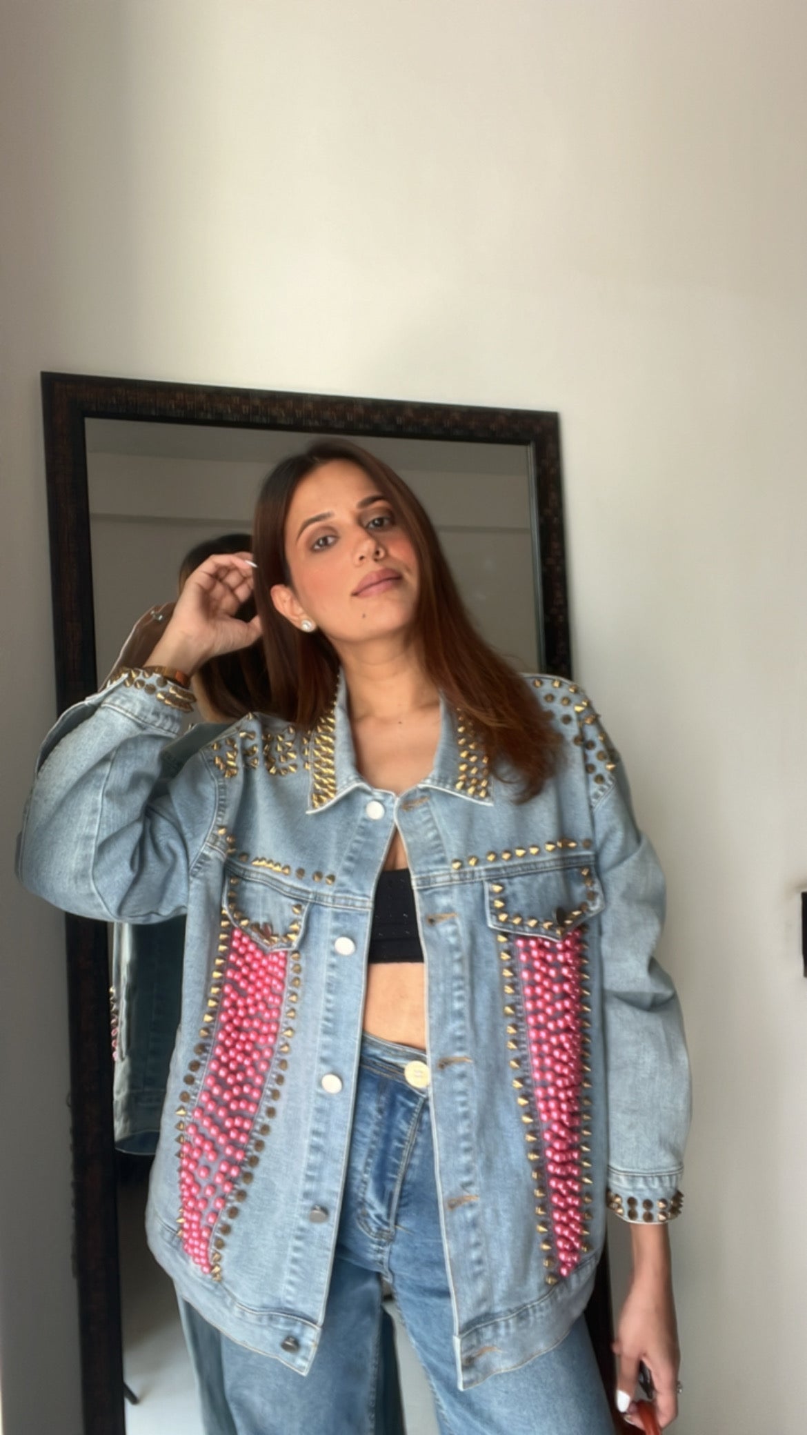 Denim Rivet Jacket