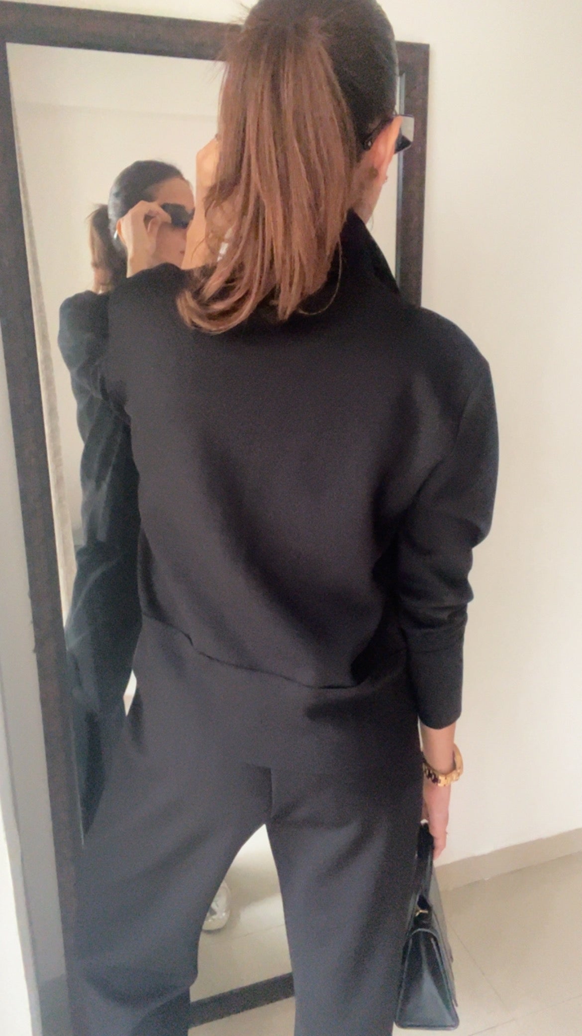 Cutwork Black Fall Lounge Set