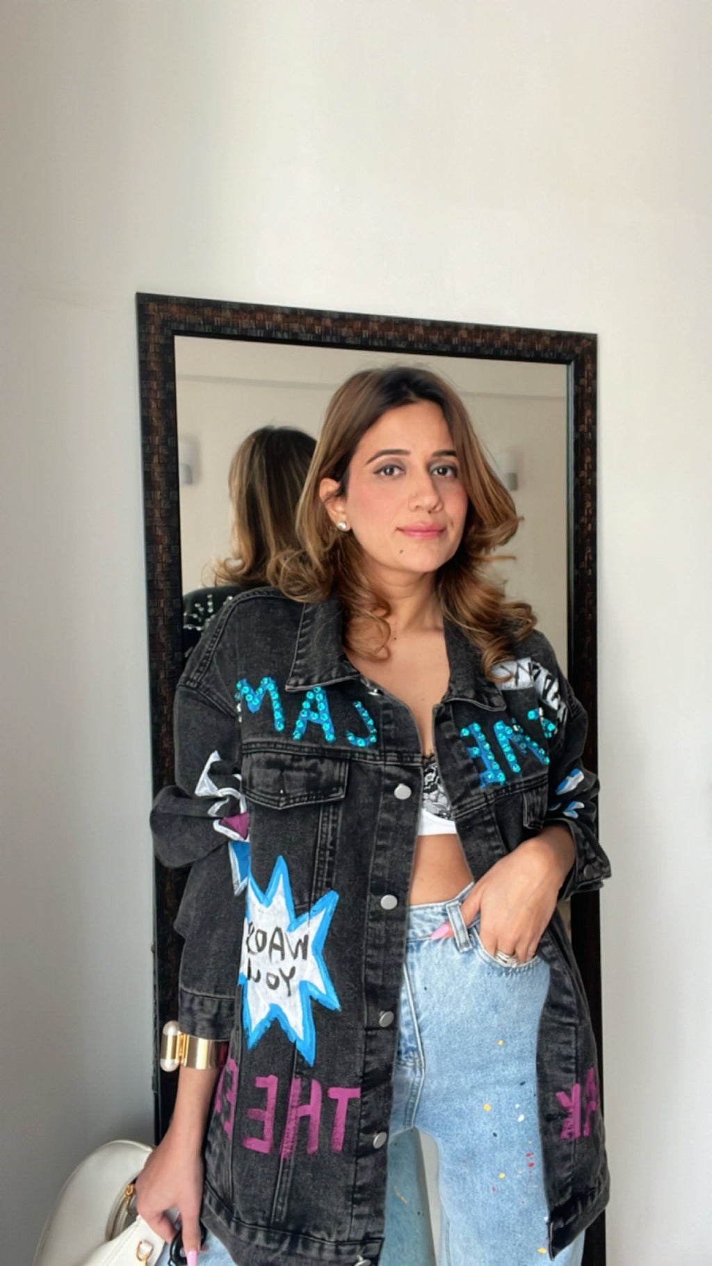 Black Oversized Denim Jacket