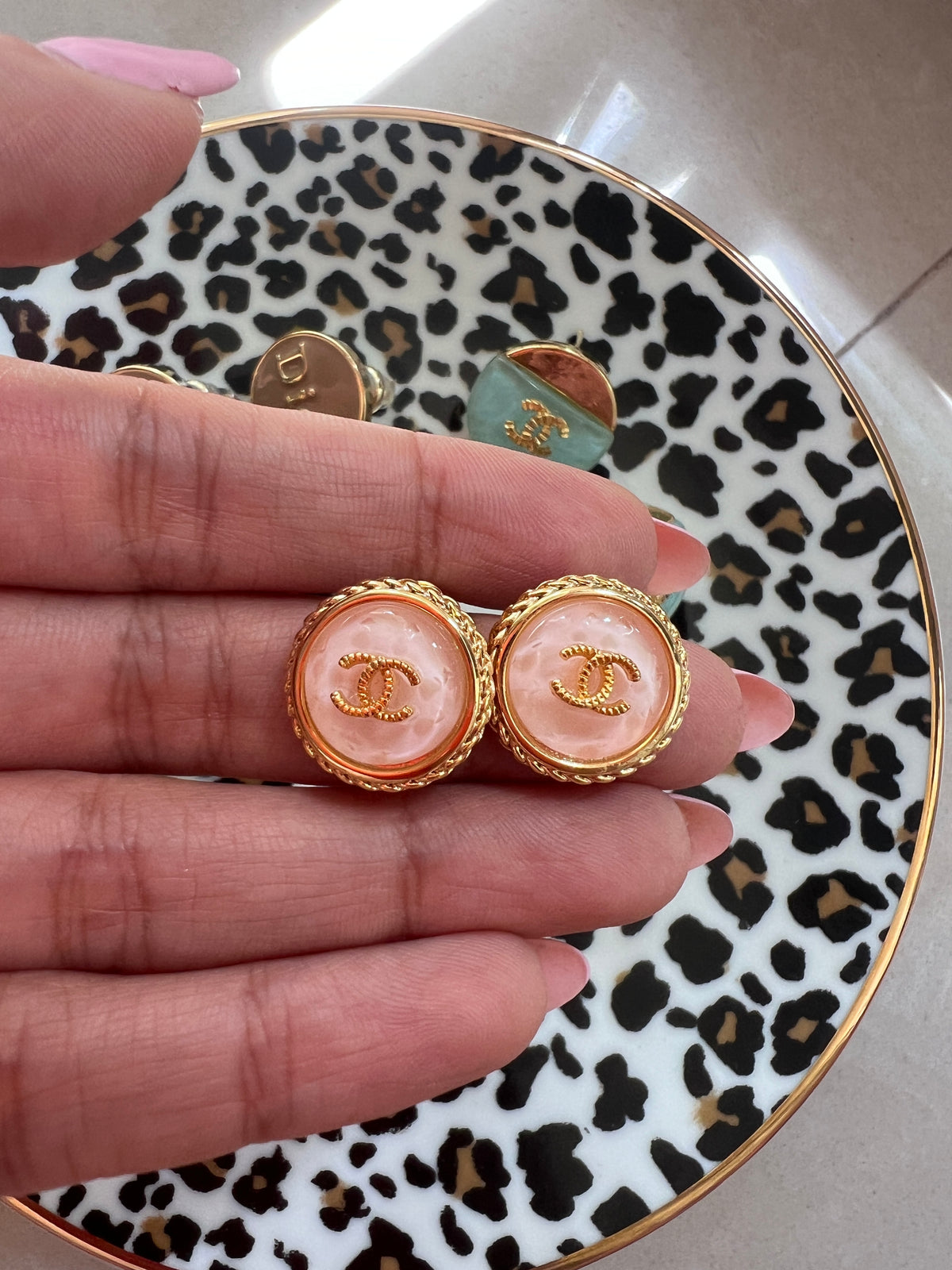 Button Earrings