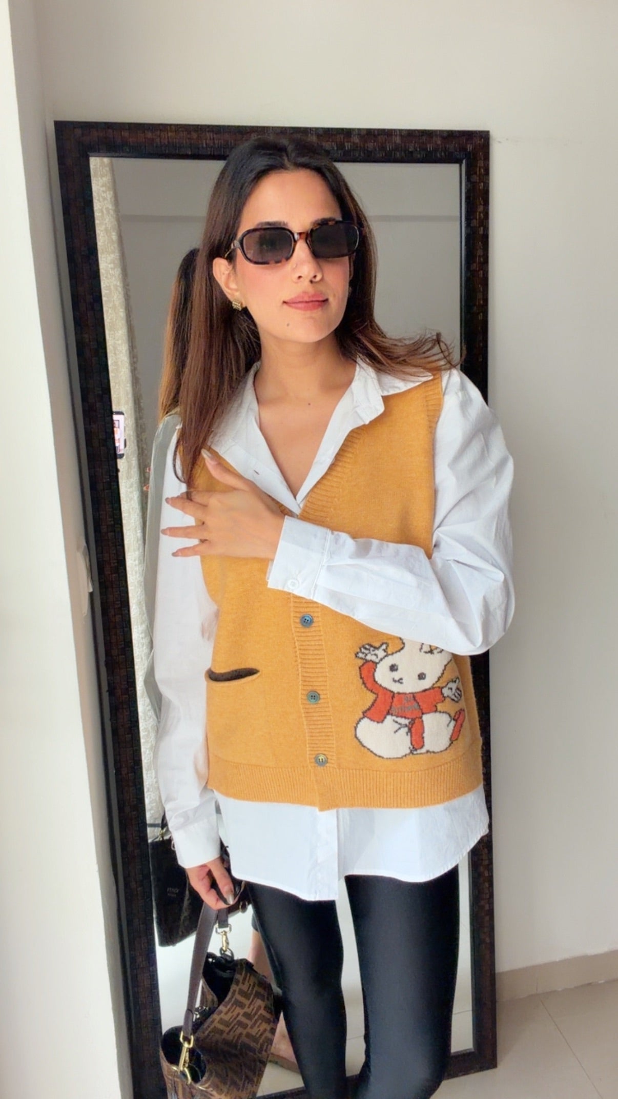 Buttoned Knit Fall Vest