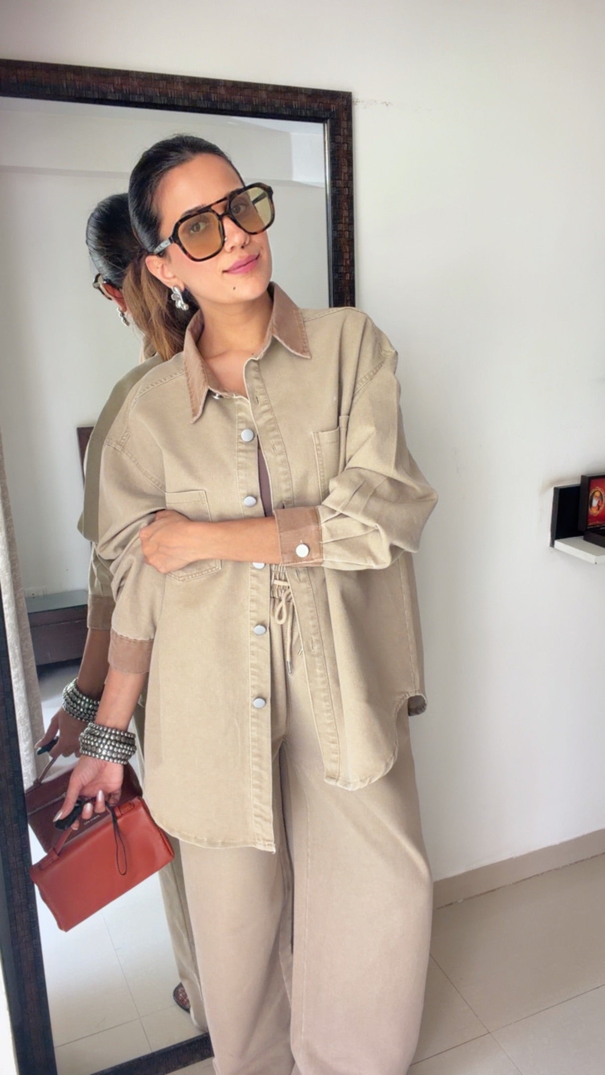 Brushed Denim Co-ord Set