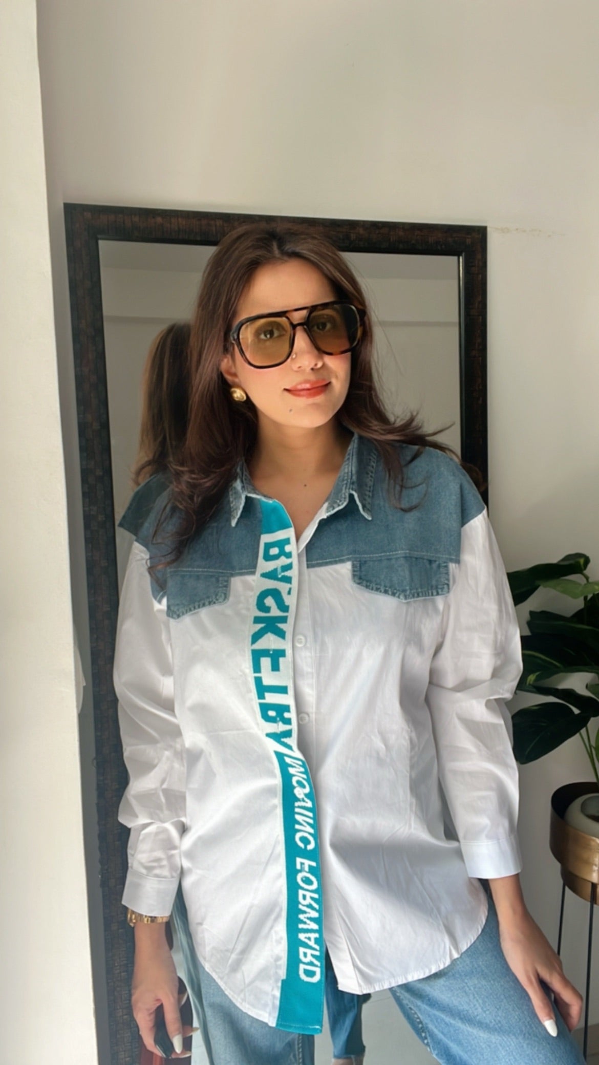 Denim Playful Poplin Shirt