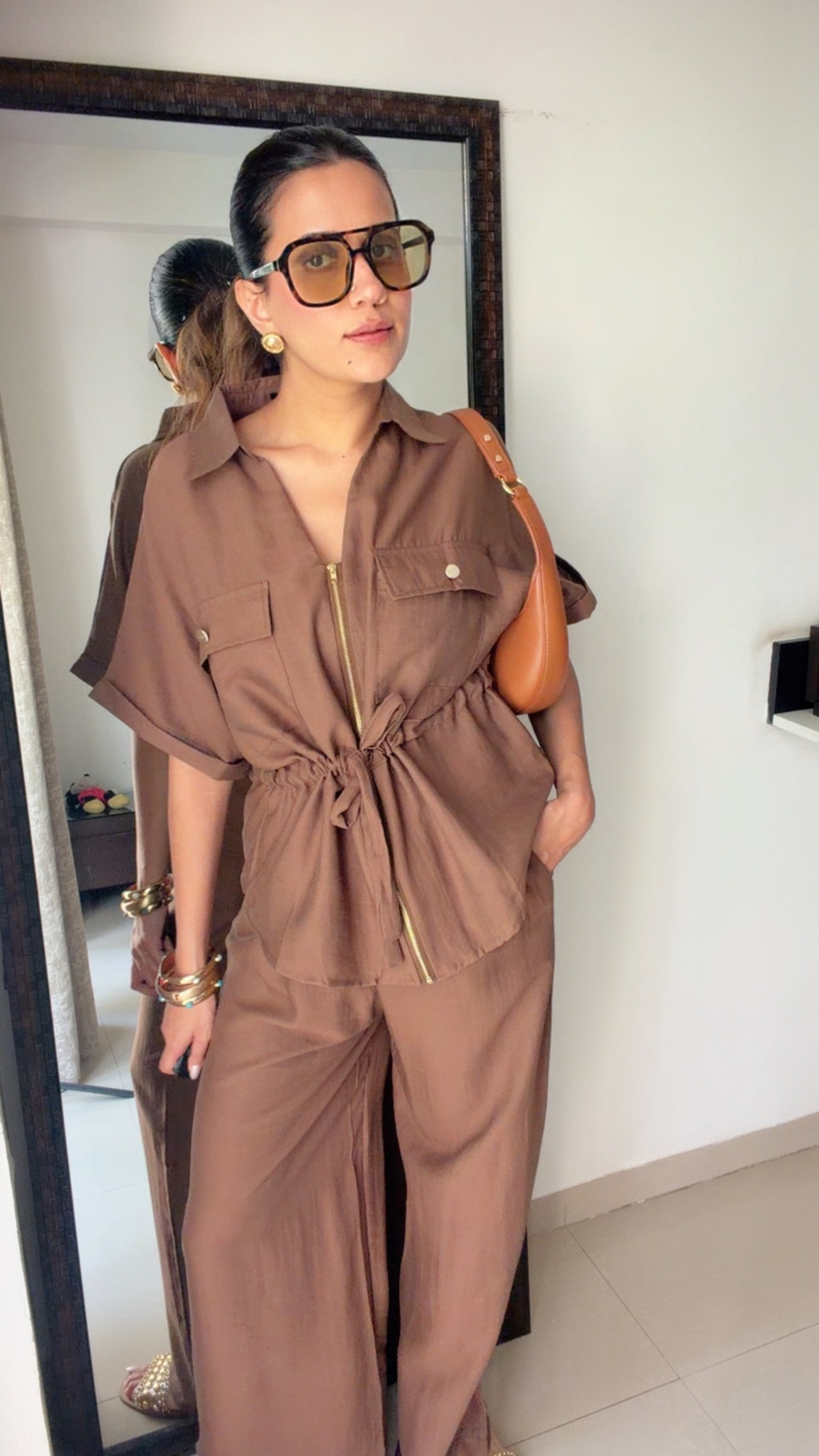 Linen Drawstring Co-ord Set