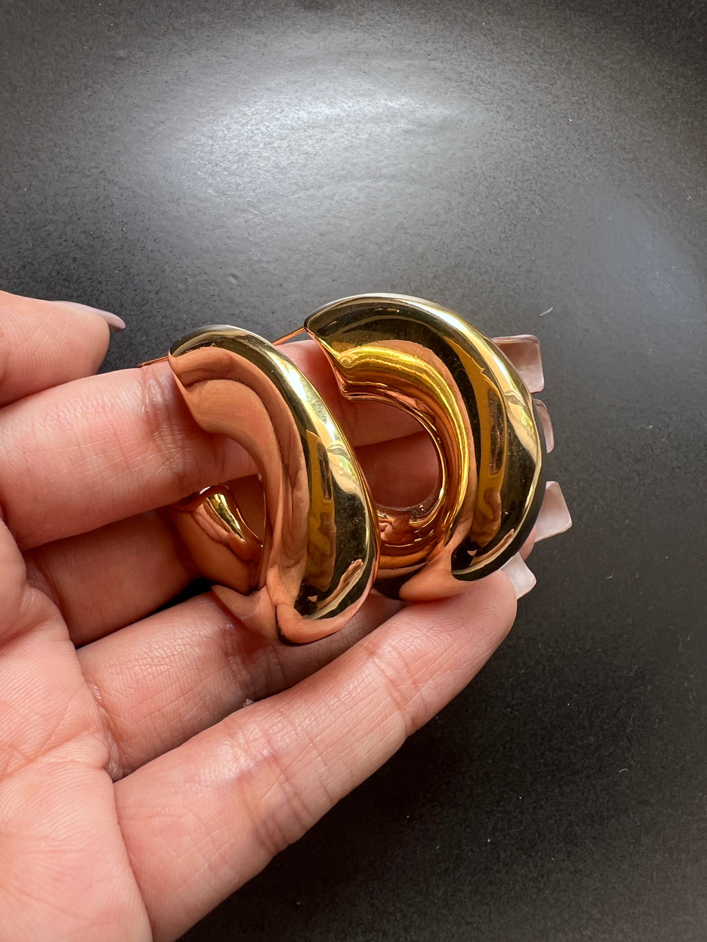 Gold Statement Earrings
