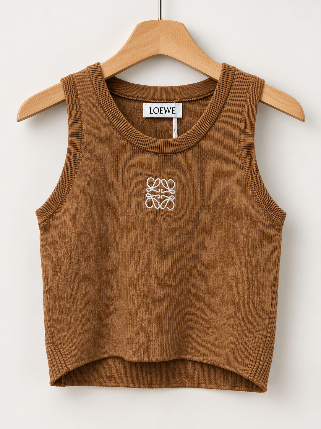 Ribbed Monochrome Tank Top