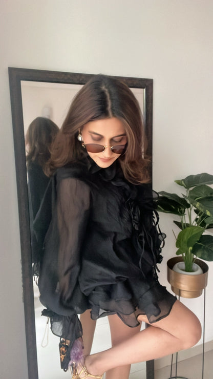 Rose Illusion Dress